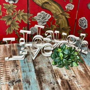 “Live… Laugh… Love” Metal Words | #S22